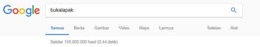 pencarian brand bukalapak