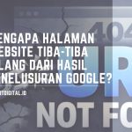 Mengapa Halaman Website Tiba-Tiba Hilang Dari Hasil Penelusuran Google? website tidak terindeks